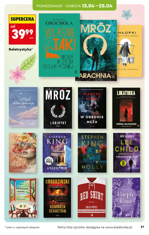 Biedronka - gazetka promocyjna Hity i inspiracje, od 11.04 od soboty 11.04 do środy 22.04 - strona 27