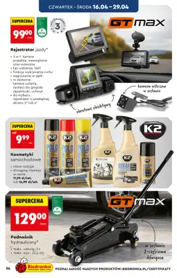 Biedronka - gazetka promocyjna Hity i inspiracje, od 11.04 od soboty 11.04 do środy 22.04 - strona 34