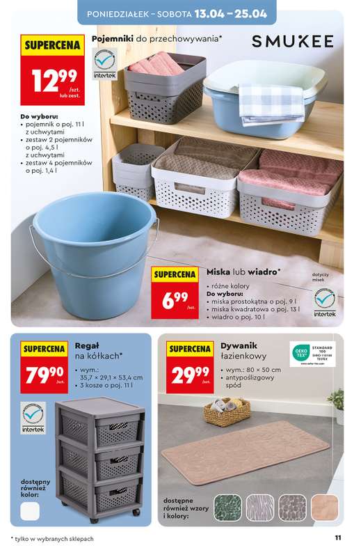 Biedronka - gazetka promocyjna Hity i inspiracje, od 11.04 od soboty 11.04 do środy 22.04 - strona 11