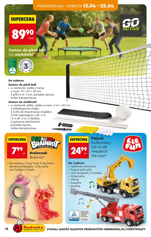 Biedronka - gazetka promocyjna Hity i inspiracje, od 11.04 od soboty 11.04 do środy 22.04 - strona 16