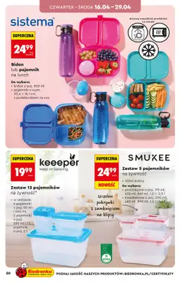 Biedronka - gazetka promocyjna Hity i inspiracje, od 11.04 od soboty 11.04 do środy 22.04 - strona 30
