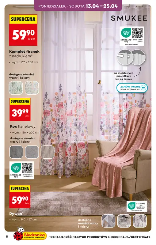 Biedronka - gazetka promocyjna Hity i inspiracje, od 11.04 od soboty 11.04 do środy 22.04 - strona 8