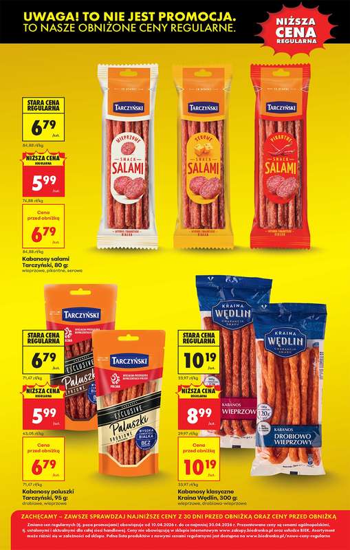 Biedronka - gazetka promocyjna Obniżamy ceny regularnie kolejnych produktów od piątku 10.04 do czwartku 30.04 - strona 7