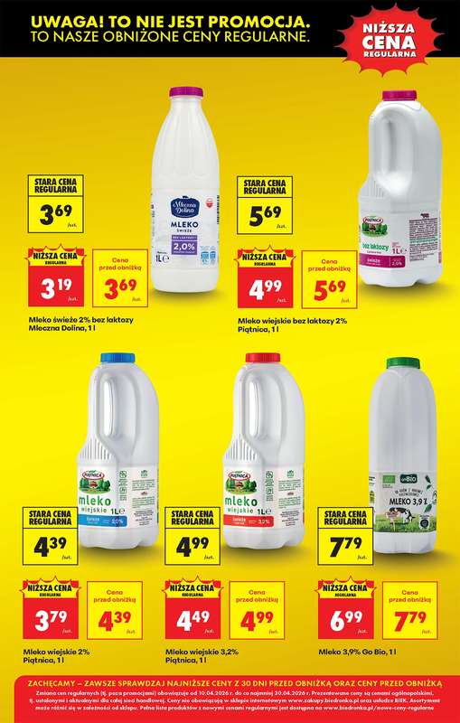 Biedronka - gazetka promocyjna Obniżamy ceny regularnie kolejnych produktów od piątku 10.04 do czwartku 30.04 - strona 3