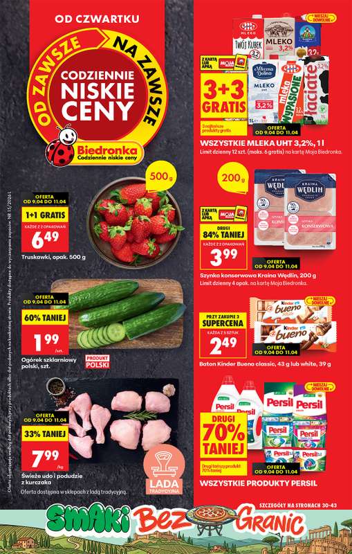 Biedronka - gazetka promocyjna Od czwartku, Z ladą tradycyjną od czwartku 09.04 do środy 15.04