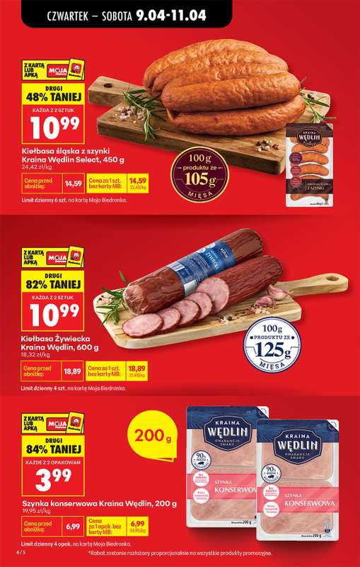 Biedronka - gazetka promocyjna Od czwartku, Z ladą tradycyjną od czwartku 09.04 do środy 15.04 - strona 8