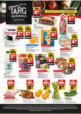 Supeco - gazetka promocyjna Targ świeżości od wtorku 14.04 do poniedziałku 20.04