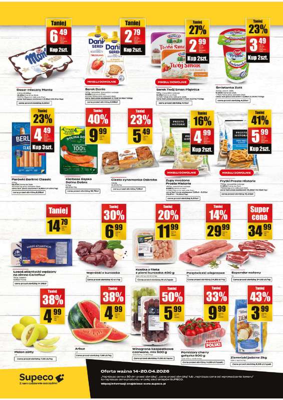 Supeco - gazetka promocyjna Targ świeżości od wtorku 14.04 do poniedziałku 20.04 - strona 2