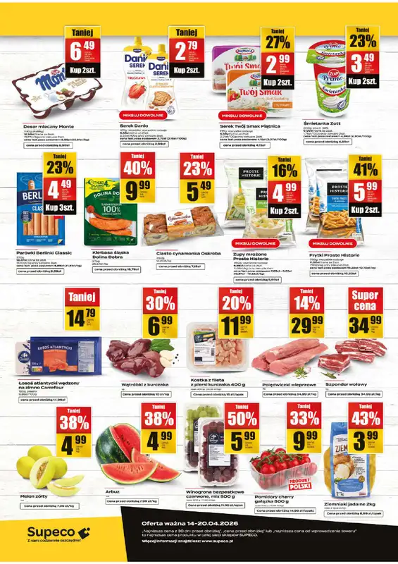 Supeco - gazetka promocyjna Targ świeżości od wtorku 14.04 do poniedziałku 20.04 - strona 2
