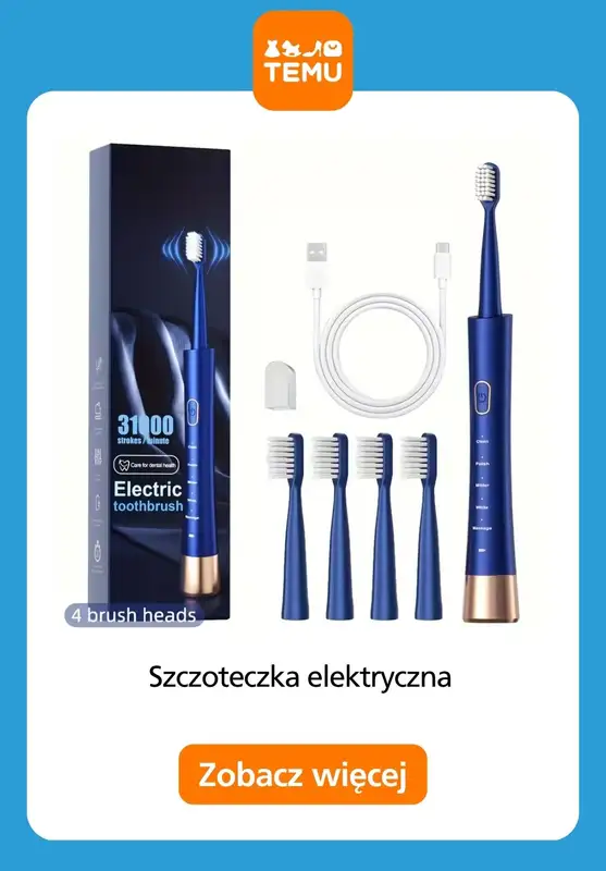 Temu - gazetka promocyjna Szczoteczki elektryczne w niskich cenach od piątku 10.04  - strona 6