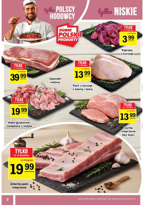 Gram Market - gazetka promocyjna Gazetka od środy 15.04 do wtorku 21.04 - strona 3