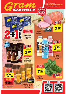 Gram Market - gazetka promocyjna Gazetka od środy 15.04 do wtorku 21.04