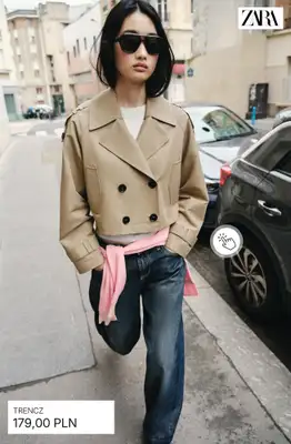 Zara - gazetka promocyjna Trencze damskie od soboty 11.04  - strona 8