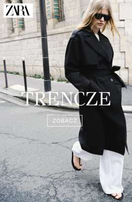 Zara - gazetka promocyjna Trencze damskie od soboty 11.04 