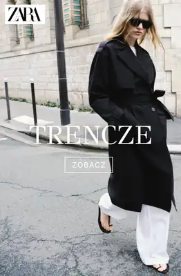Zara - gazetka promocyjna Trencze damskie od soboty 11.04 