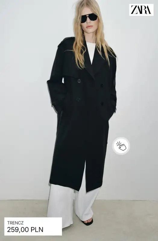 Zara - gazetka promocyjna Trencze damskie od soboty 11.04  - strona 11