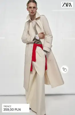 Zara - gazetka promocyjna Trencze damskie od soboty 11.04  - strona 9