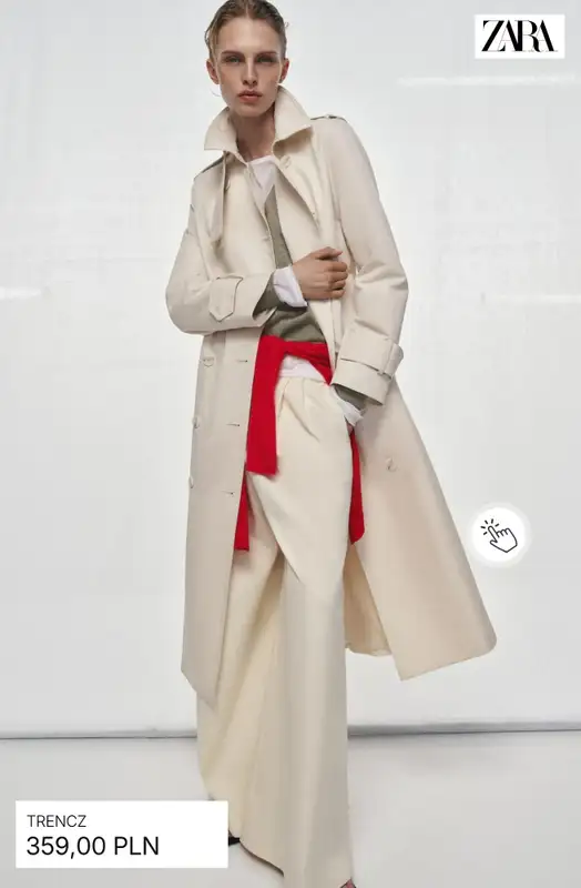 Zara - gazetka promocyjna Trencze damskie od soboty 11.04  - strona 9