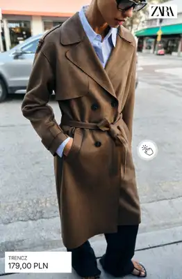 Zara - gazetka promocyjna Trencze damskie od soboty 11.04  - strona 4