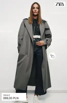 Zara - gazetka promocyjna Trencze damskie od soboty 11.04  - strona 7