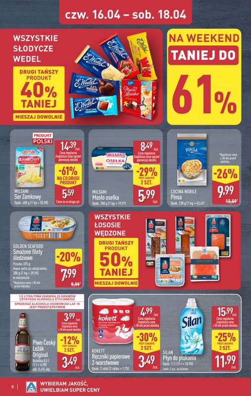 Aldi - gazetka promocyjna Weekend super cen w Aldi! od czwartku 16.04 do soboty 18.04 - strona 8