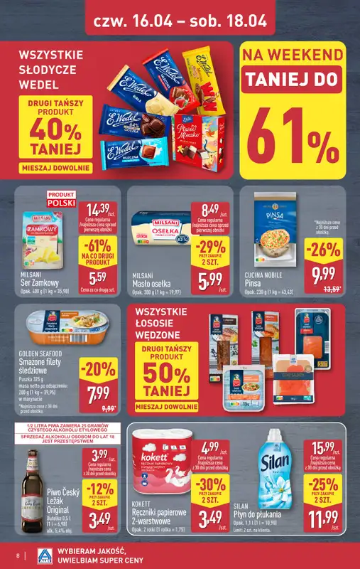 Aldi - gazetka promocyjna Weekend super cen w Aldi! od czwartku 16.04 do soboty 18.04 - strona 8
