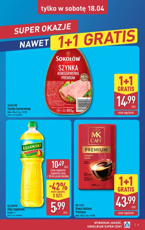 Aldi - gazetka promocyjna Weekend super cen w Aldi! od czwartku 16.04 do soboty 18.04 - strona 3