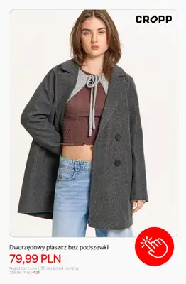 Cropp - gazetka promocyjna Kurtki damskie z wyprzedaży od soboty 11.04  - strona 9