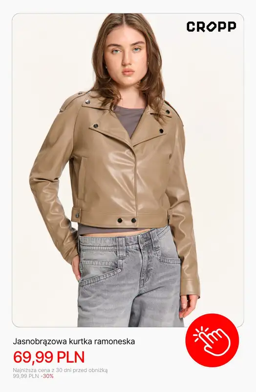 Cropp - gazetka promocyjna Kurtki damskie z wyprzedaży od soboty 11.04  - strona 3