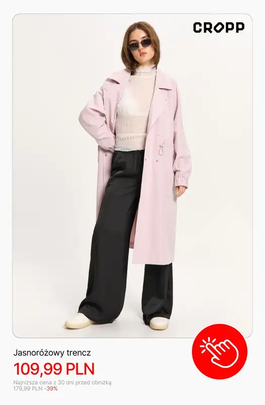 Cropp - gazetka promocyjna Kurtki damskie z wyprzedaży od soboty 11.04  - strona 7
