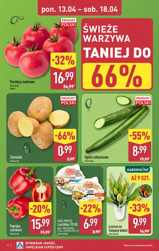 Aldi - gazetka promocyjna Pełny katalog! od poniedziałku 13.04 do soboty 18.04 - strona 2
