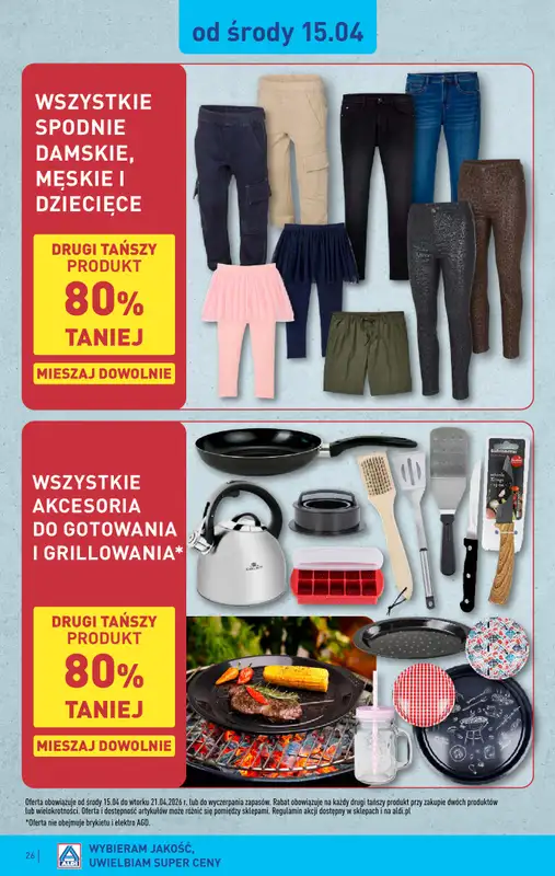 Aldi - gazetka promocyjna Pełny katalog! od poniedziałku 13.04 do soboty 18.04 - strona 26