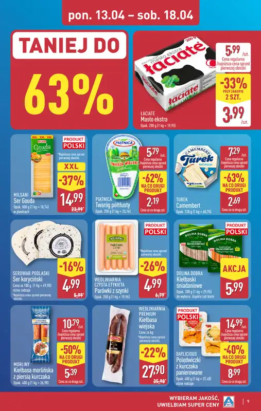 Aldi - gazetka promocyjna Pełny katalog! od poniedziałku 13.04 do soboty 18.04 - strona 9