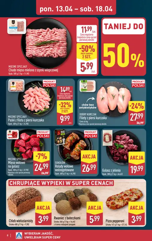 Aldi - gazetka promocyjna Pełny katalog! od poniedziałku 13.04 do soboty 18.04 - strona 8