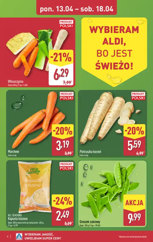 Aldi - gazetka promocyjna Pełny katalog! od poniedziałku 13.04 do soboty 18.04 - strona 4
