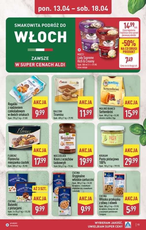 Aldi - gazetka promocyjna Pełny katalog! od poniedziałku 13.04 do soboty 18.04 - strona 15