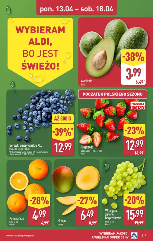 Aldi - gazetka promocyjna Pełny katalog! od poniedziałku 13.04 do soboty 18.04 - strona 3