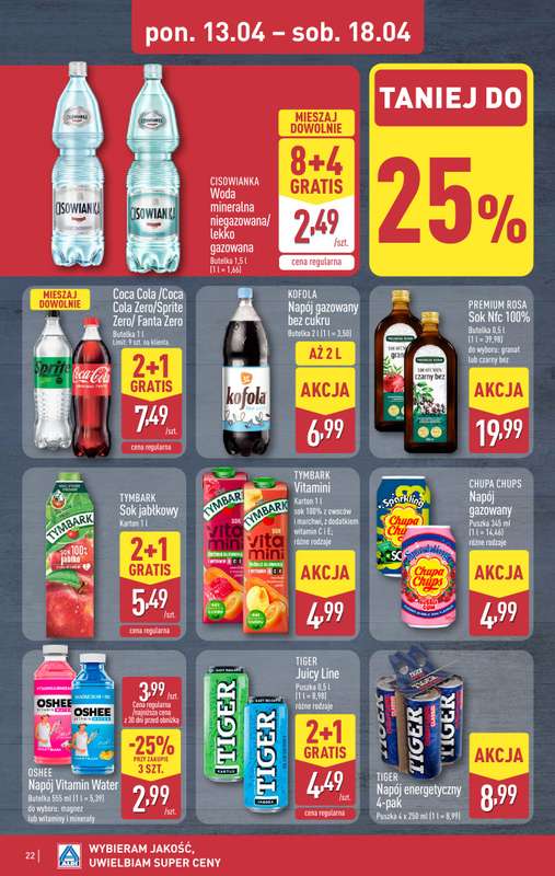 Aldi - gazetka promocyjna Pełny katalog! od poniedziałku 13.04 do soboty 18.04 - strona 22