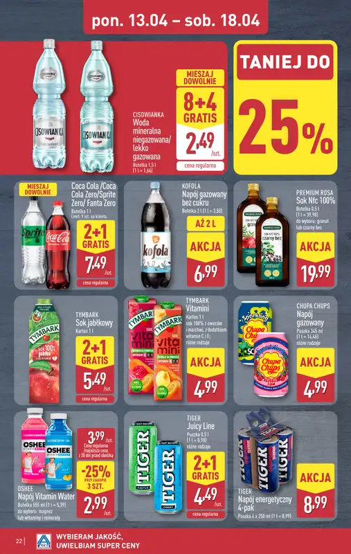 Aldi - gazetka promocyjna Pełny katalog! od poniedziałku 13.04 do soboty 18.04 - strona 22