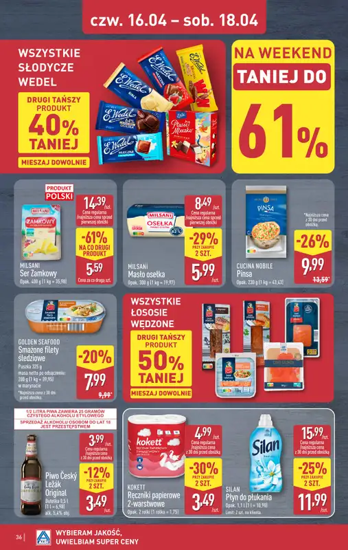 Aldi - gazetka promocyjna Pełny katalog! od poniedziałku 13.04 do soboty 18.04 - strona 36