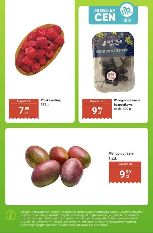 Biedronka - gazetka promocyjna Owoce i warzywa  - przegląd cen i ciekawostki od poniedziałku 13.04 do soboty 18.04 - strona 12