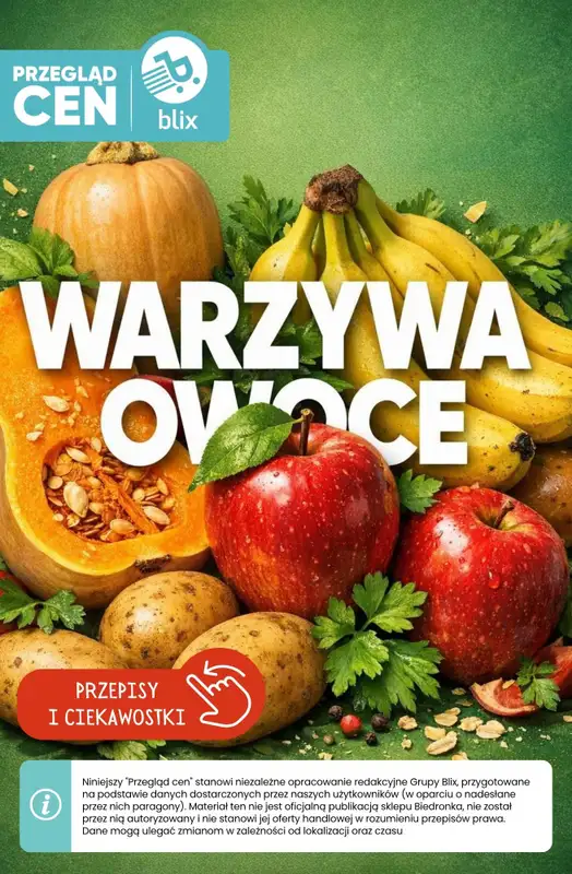 Biedronka - gazetka promocyjna Owoce i warzywa  - przegląd cen i ciekawostki  