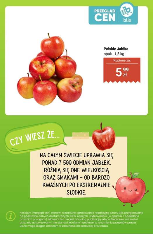 Biedronka - gazetka promocyjna Owoce i warzywa  - przegląd cen i ciekawostki od poniedziałku 13.04 do soboty 18.04 - strona 7