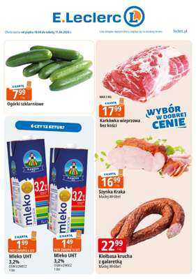 Leclerc - gazetka promocyjna Oferta weekendowa od piątku 10.04 do soboty 11.04