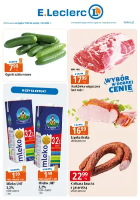 Leclerc - gazetka promocyjna Oferta weekendowa od piątku 10.04 do soboty 11.04