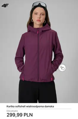 4F - gazetka promocyjna Softshell damski od soboty 11.04  - strona 8