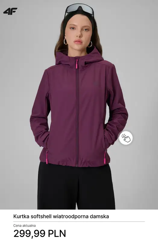 4F - gazetka promocyjna Softshell damski od soboty 11.04  - strona 8