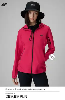 4F - gazetka promocyjna Softshell damski od soboty 11.04  - strona 9