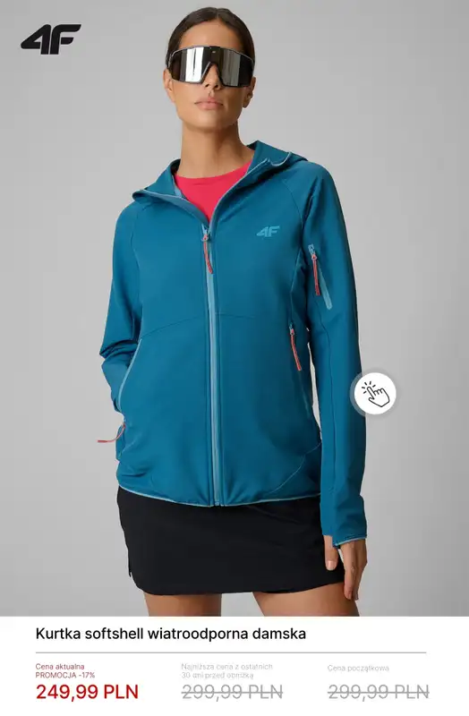 4F - gazetka promocyjna Softshell damski od soboty 11.04  - strona 5