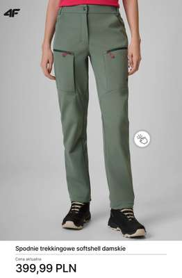 Spodnie trekkingowe softshell damskie